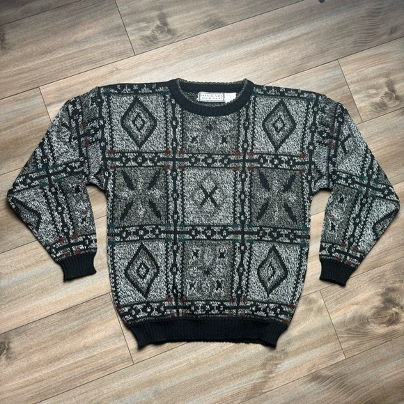 Vintage Grandpa Dad Men’s Pullover Crewneck Sweater Size Large - Picture 1 of 5